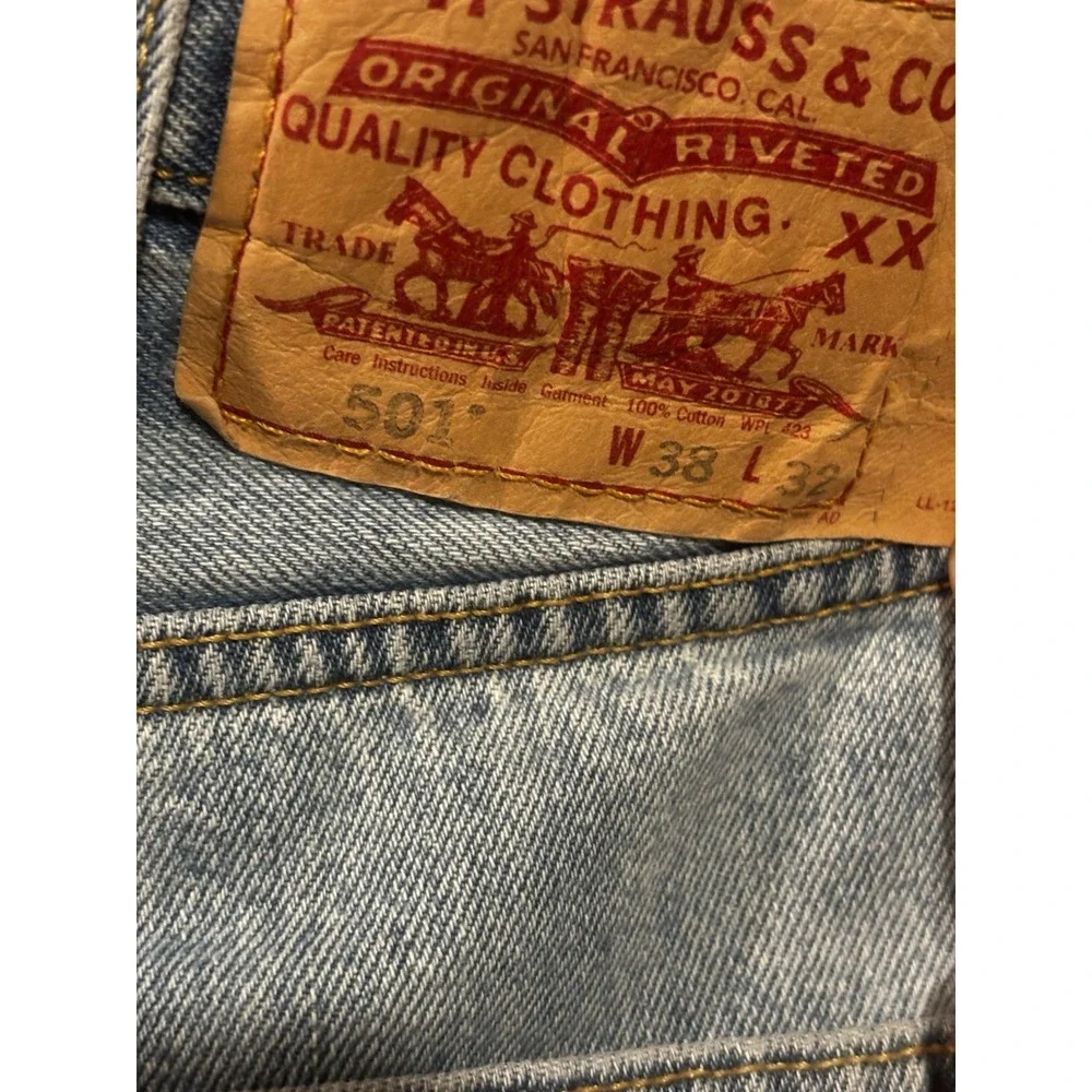Vintage‎ Levis 501 Men's 90s Jeans 38x32 WPL-423 Y2K Paper Patch Button Fly XX